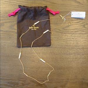 NWT Kate Spade “Raising the Bar” Necklace White